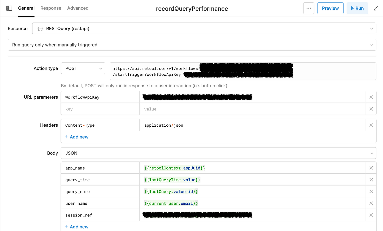REST Query to trigger Workflow